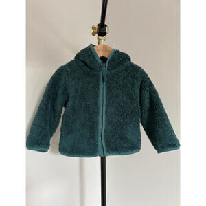 Primary Kids Fleece-Lined Zip Hoodie - Hunter Green